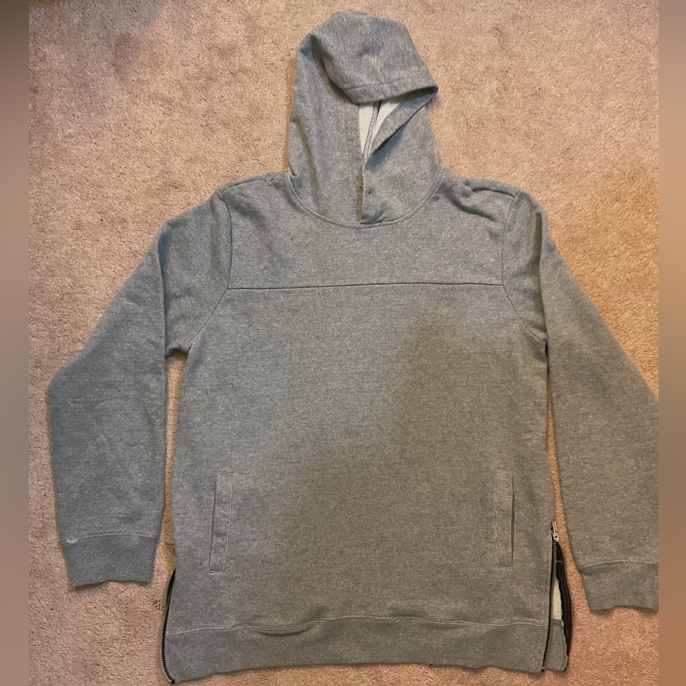 Pacsun Gray Side Zip Hoodie - size L